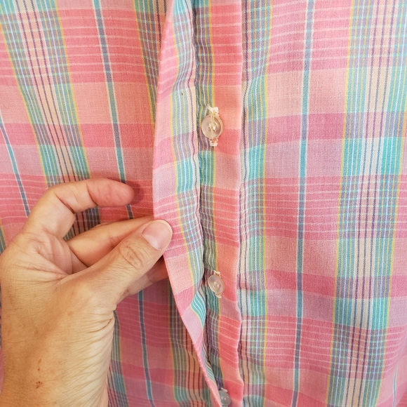 Vintage Hunter's Glen Pink Plaid Top - Picture 7 of 11